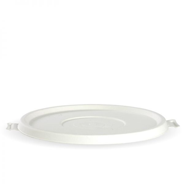 White Sugarcane Bowl Lids 400/Carton