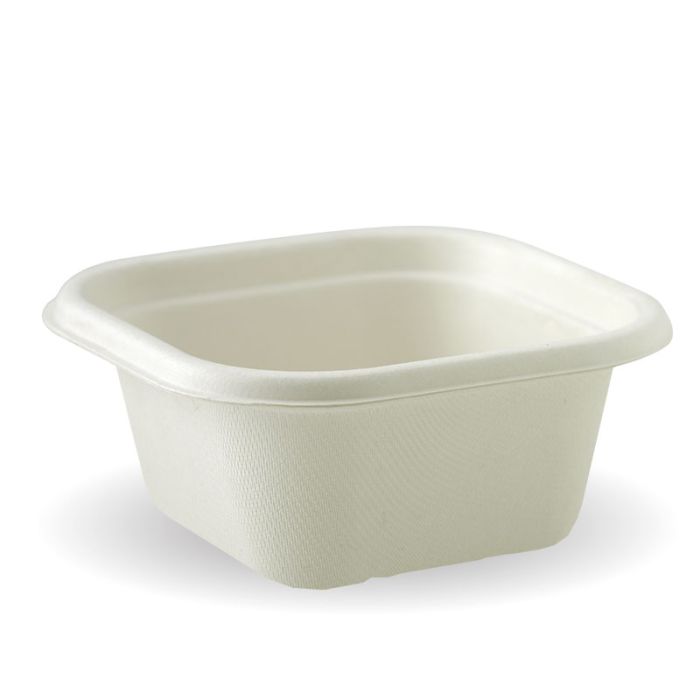 480ml White Sugarcane Container 600/Carton