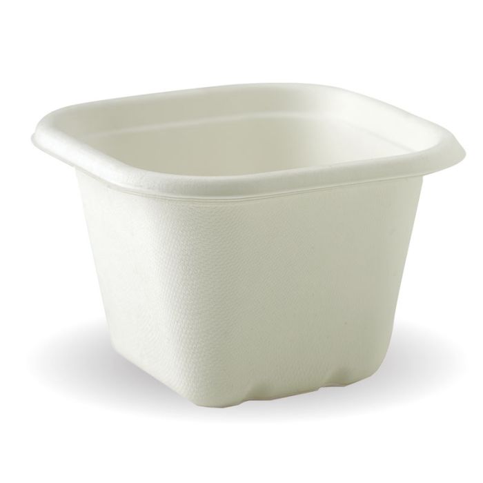 630ml White Sugarcane Container 600/Carton 