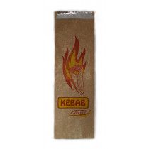 Printed Brown Foil Kebab Bag 250/Pack