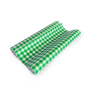 1/2 Cut Green/White Greaseproof Paper 200/Pack