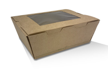 Medium PLA Window Lunch Box 200/Carton