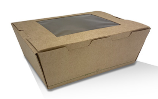 Large PLA Window Lunch Box 200/Carton