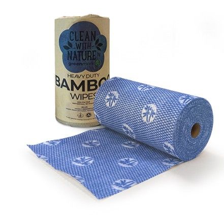 Blue Bamboo Cloth Wipes 1/Roll