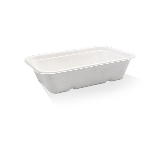 650ml Rectangular Container White 500/Carton