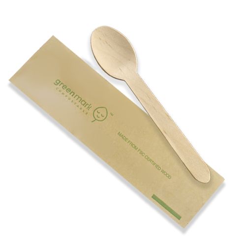 16cm Wooden Spoon I/W  500/Carton